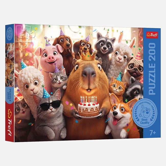 Puzzle Party Capybara 200 Piese Trefl - Jumbo - Default Title [ps:ac856a18-0603-4dee-8654-6e7db483bb1a]
