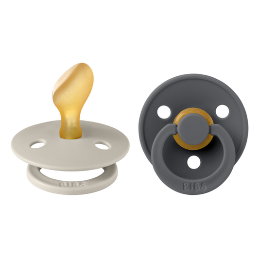 Set 2 Suzete BIBS Colour Latex, Tetină Anatomică, 0 luni - Sand [ps:97cdd9a0-fc10-4031-b0de-e467db4e9370]