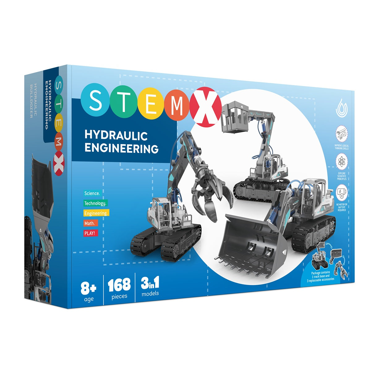 INTERAKTIVNA ZABAVA Stemx Buldozer hidraulic 3 in1 , set de constructie [ps:9e8d5482-39ee-4970-a1a9-88bf12ba4743]