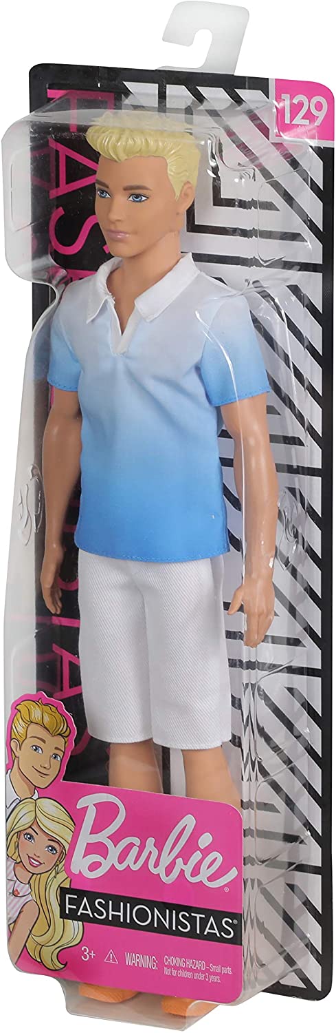 PAPUSA BAIAT FASHIONISTAS CU CAMASA SI PAPION Mattel - Bleu [ps:ceeb2e7c-0a64-4a8b-a89b-30f64567a998]