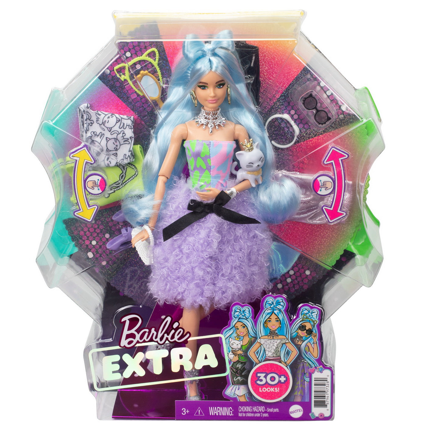 PAPUSA BARBIE EXTRA STYLE FLUFFY PINKY Mattel - Papusa cu Accesorii [ps:6f440d91-2946-4fba-af29-a226a78b8524]