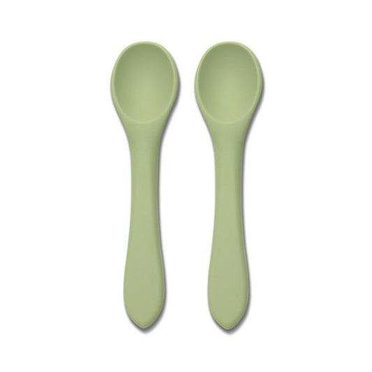 Set 2 Lingurițe Silicon Natural Lorelli, 6 luni+, Fresh - Fresh Green [ps:583484a0-ee17-4397-ac8e-5275b34e4b80]