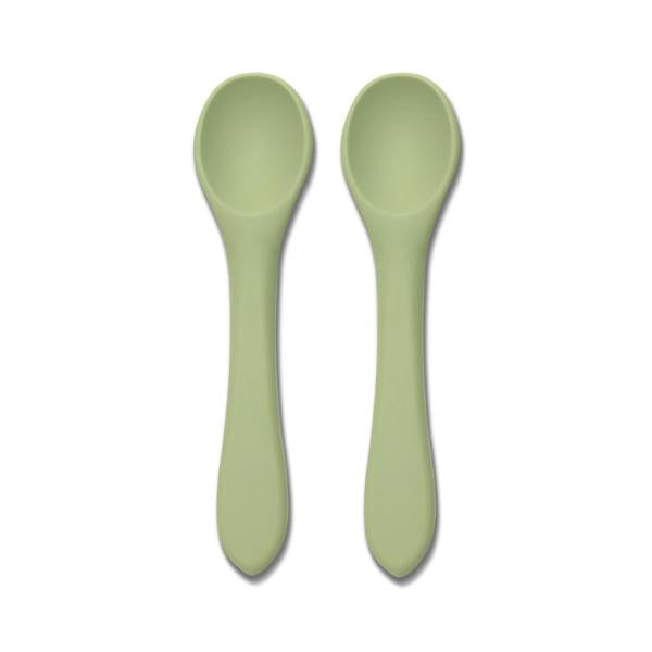 Set 2 Lingurițe Silicon Natural Lorelli, 6 luni+, Fresh - Fresh Green [ps:583484a0-ee17-4397-ac8e-5275b34e4b80]