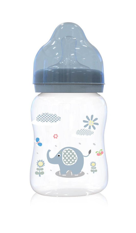 Biberon Lorelli cu Gât Larg 250ml Animaluțe, Albastru - Albastru [ps:f1d14996-9ae1-4859-9ccb-a88ed0c0c722]