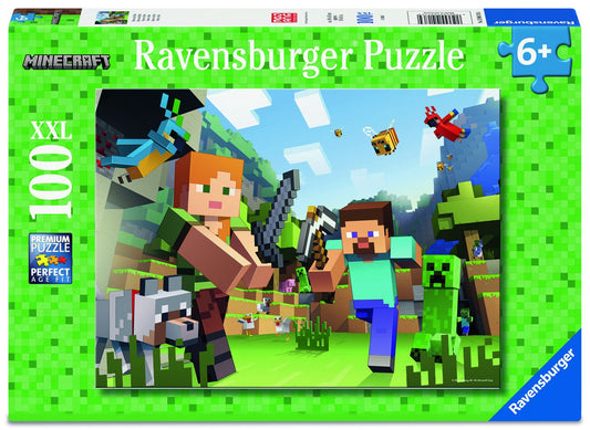 Puzzle Minecraft 100 XXL Ravensburger - Piese Mari - Default Title [ps:97cc4009-5c1c-453f-98cc-bfdaef55bf03]