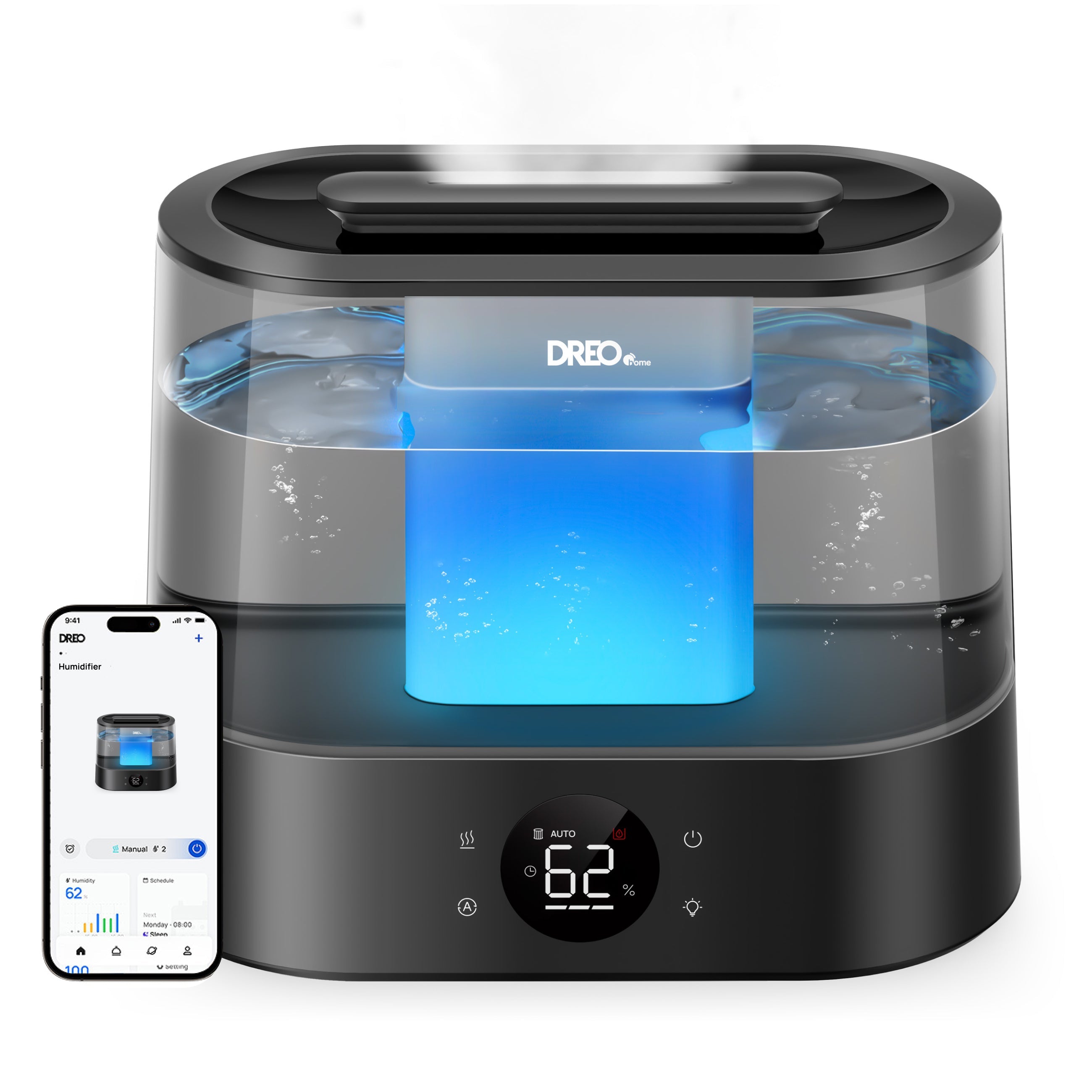Umidificator aer Dreo 420S Smart, Rezervor 4l, 250ml/h, 3 trepte umidi - Default Title [ps:1cf4b730-a2a6-4dac-8aa8-d8c4f0f52621]
