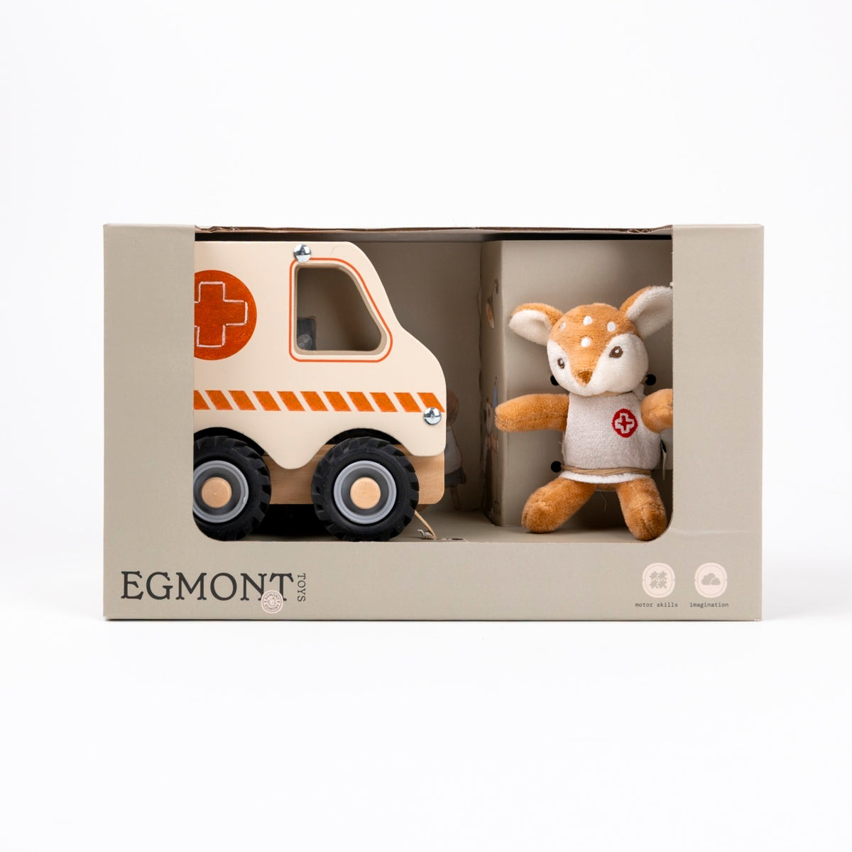 Ambulanță din lemn cu figurină Egmont Toys - Miniature World - Default Title [ps:5b80c577-5e91-48fe-bb33-f26b45bf3aea]