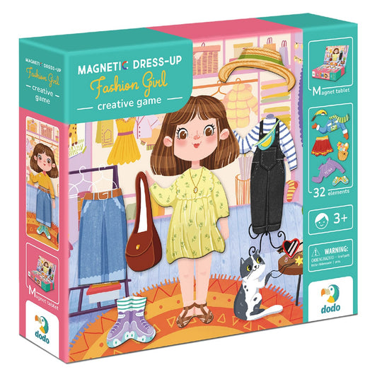Joc Magnetic Fashion Girl Dodo Toys - Jucărie de Rol - Default Title [ps:b7a85e86-6022-4c13-b5b0-0e873d7e01fc]