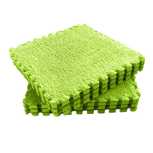 Set Covor Puzzle Flippy, Spuma EVA, 10 Piese, Alb | 30x30cm - Verde [ps:1c0bebe8-5a6c-44cc-897d-010ce9a234ed]