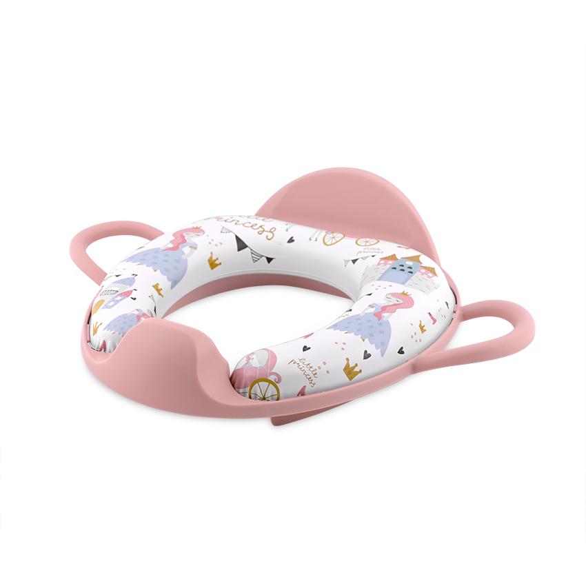Reductor Toaletă Moale Lorelli, cu Manere, Princess Pink - roz princess [ps:5befb2fd-10c6-4e35-82d8-60305763beaa]