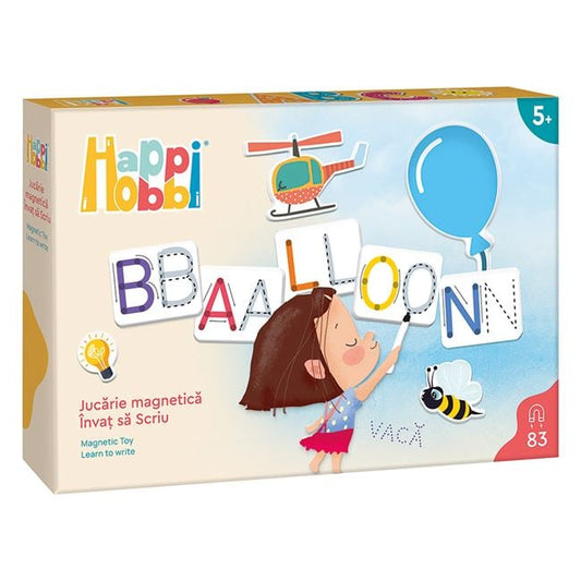 HappiHobbi Învăț să Scriu - 83 Magneti Educaționali Jumbo - Default Title [ps:9a18a720-d658-4087-be6f-db8b70df2148]