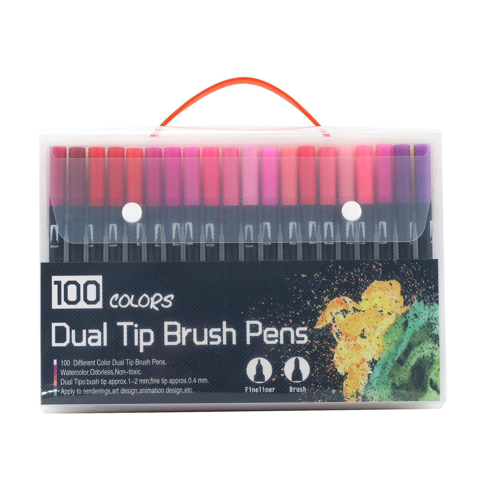 Set 100 Carioci Flippy pe Bază de Apă, Multicolor - 100 buc [ps:e4dae50a-8885-4a10-8d36-125ab434d814]