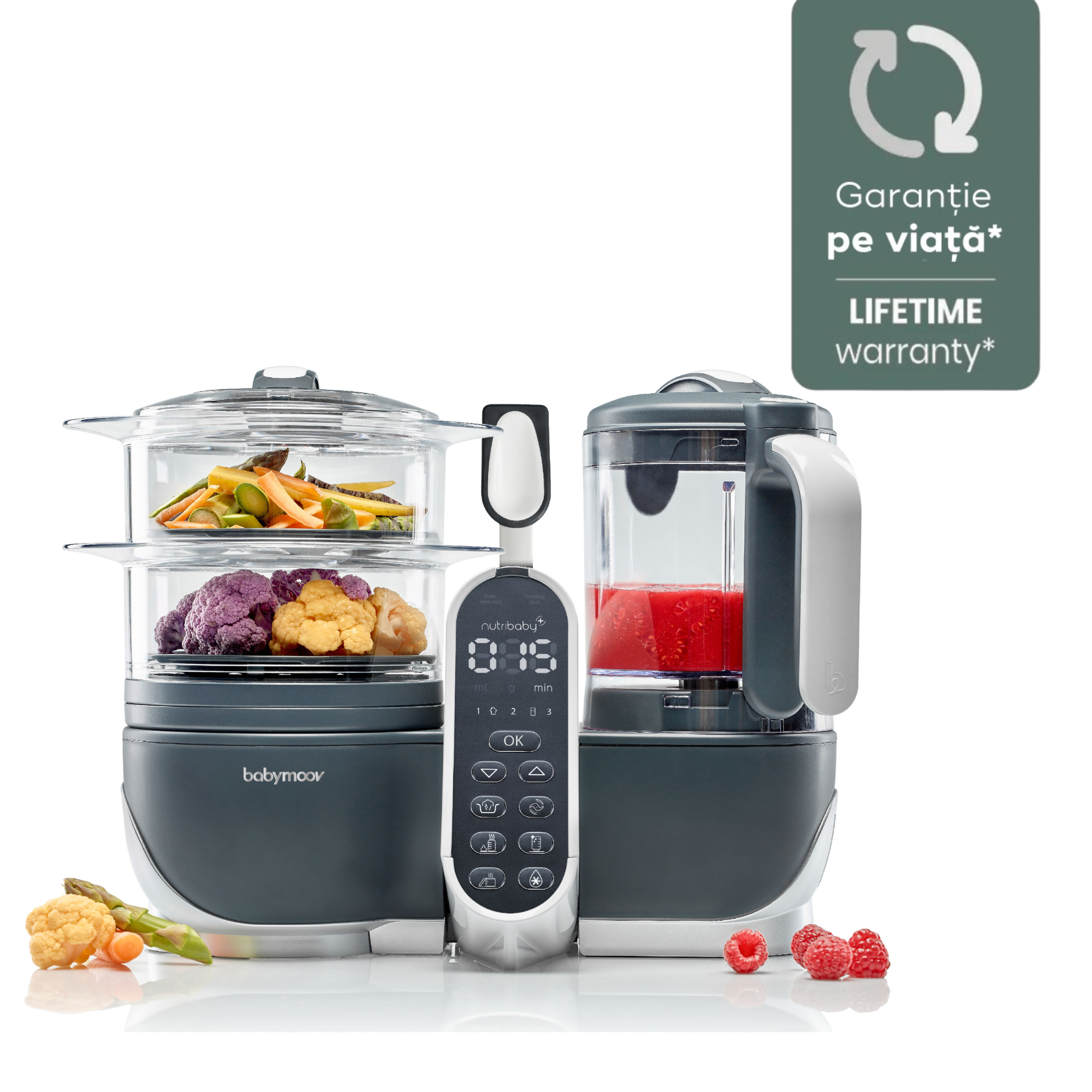 Babymoov Nutribaby Robot 5 in 1 Industrial Grey - Default Title [ps:3d3f4f7c-234c-4a3a-bfe4-f5b0bcd17258]