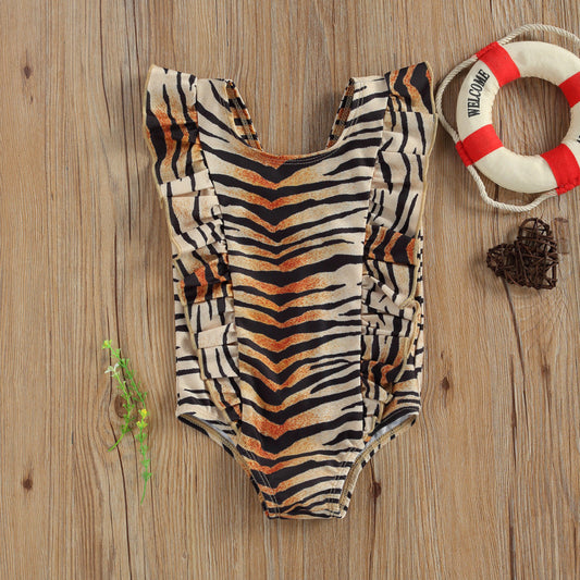 Costum de baie Leopard/Peste Drool (Culoare: Maro, Marime: 100) [ps:d77bdf73-62cc-4864-af50-246d80dd7202]