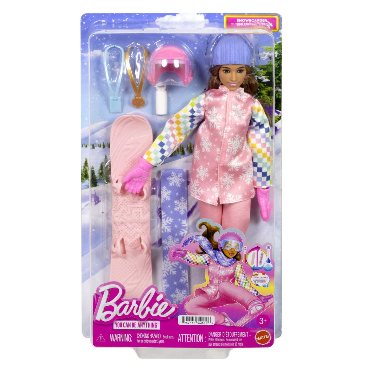 BARBIE YOU CAN BE ANYTHING PAPUSA SNOWBOARDER Mattel - Default Title [ps:0900018f-e51e-4e92-ba55-743acbb0507d]