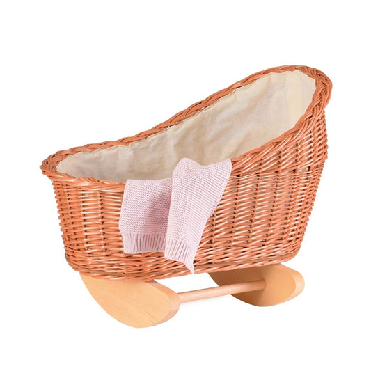 Leagăn Papuși din Răchită cu Păturică, Egmont Toys - Default Title [ps:ba76d2b7-02bf-4d29-9bf3-a3d208ea5dd7]