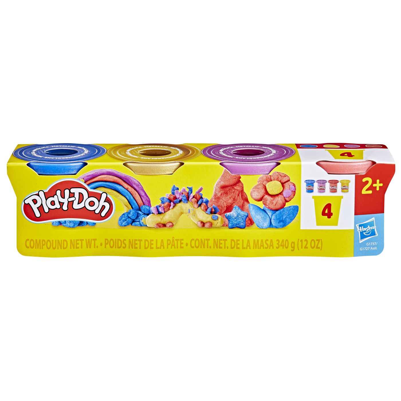 Play-Doh Set 4 Cutii Plastilină Culori Metalice - Hasbro - Default Title [ps:fd55fcd5-3d65-40e3-9122-724fa943cc04]