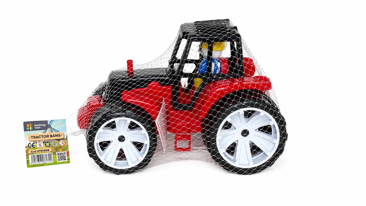 Tractor Bams VIVA TOYS Roșu - Jucărie - NEGRU ROSU [ps:0660793d-e638-43a4-b012-e96b98dd5c96]