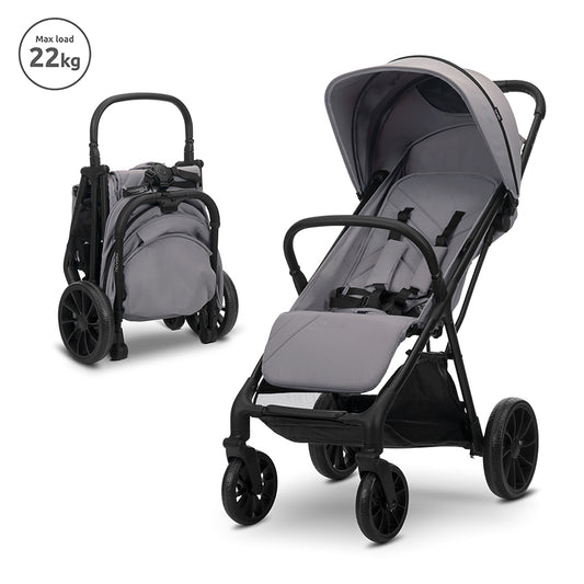 Carucior pentru copii, Nuvella, pliere cu o mana, spatar reglabil multipozitie, copertina extensibila, 0-48 luni, pana la 22 kg [ps:c07119b4-e40c-44d4-9f69-e8d112e8e729]