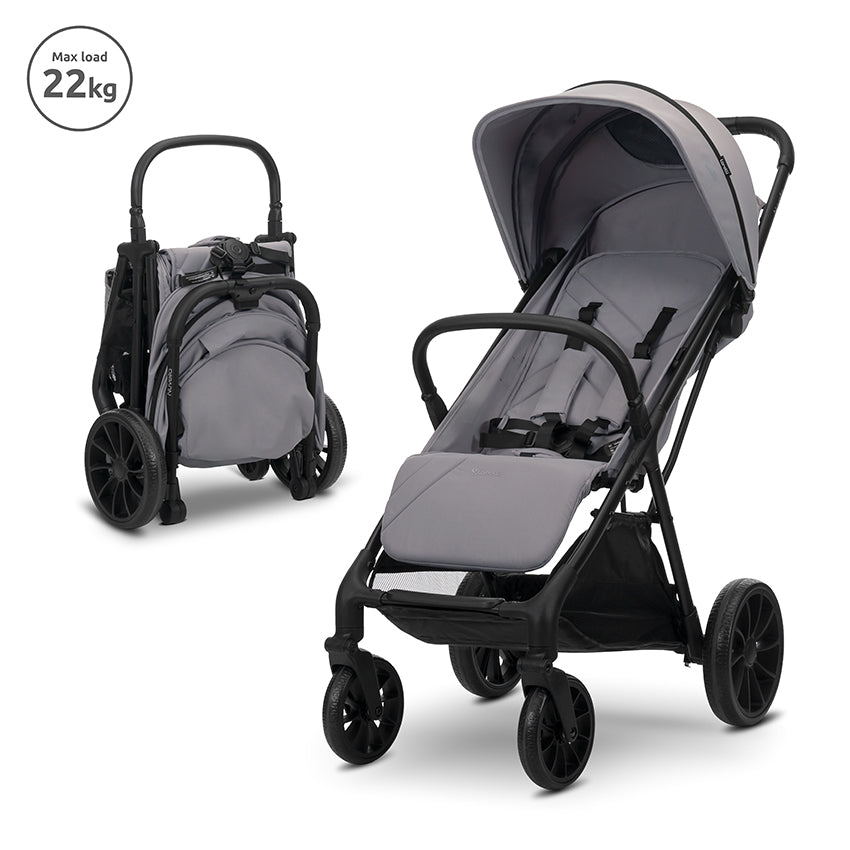 Carucior pentru copii, Nuvella, pliere cu o mana, spatar reglabil multipozitie, copertina extensibila, 0-48 luni, pana la 22 kg [ps:c07119b4-e40c-44d4-9f69-e8d112e8e729]