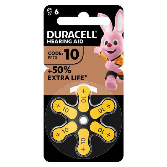 DURACELL Special Auditive, baterii, pentru aparatul auditiv ZA10, 6 buc [ps:b153a803-4b95-40c5-b449-3290001fb192]