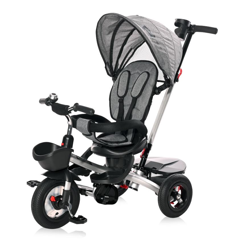 Tricicleta Lorelli Zippy Air, Control Parental, Sapphire - Gri [ps:2490bde0-f49f-4548-9518-9f39cd165a7d]