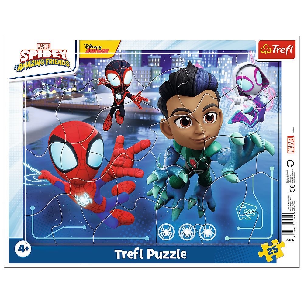 Puzzle Trefl Spiderman Săritura de Păianjen - 25 Piese - Default Title [ps:ea3c7737-f31b-45ee-8b6f-d370e19b7155]