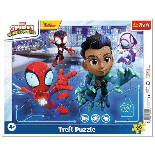 Puzzle Trefl Spiderman Săritura de Păianjen - 25 Piese - Default Title [ps:ea3c7737-f31b-45ee-8b6f-d370e19b7155]