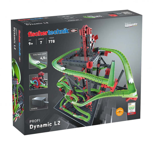 Kit STEM Cursa cu obstacole Dynamic L2, Fischertechnik [ps:e596b319-835c-40fa-9426-e63515817f51]