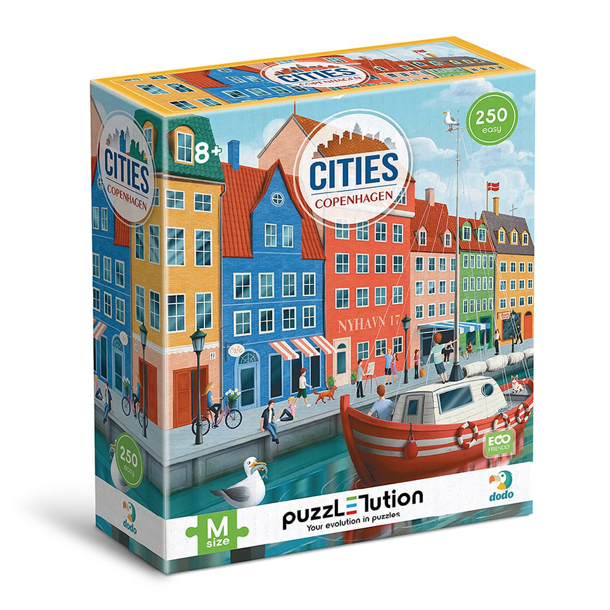 Puzzle Orașe Copenhaga, 250 piese - Dodo Toys - Default Title [ps:da336d10-c8e8-4120-901c-1c1f58080497]