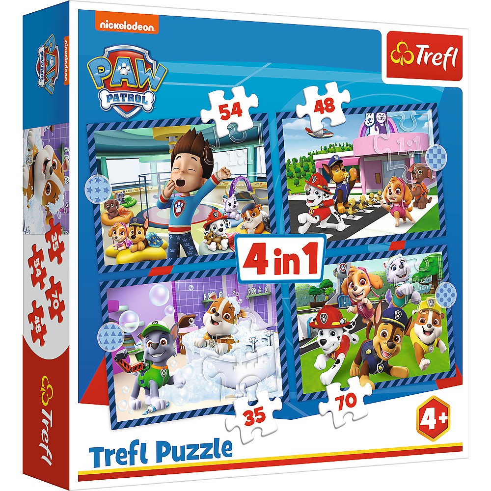 PUZZLE TREFL 4IN1 PATRULA CATELUSILOR ACTIVITATILE - Default Title [ps:90941193-112c-4991-b97d-3a260d3e89de]