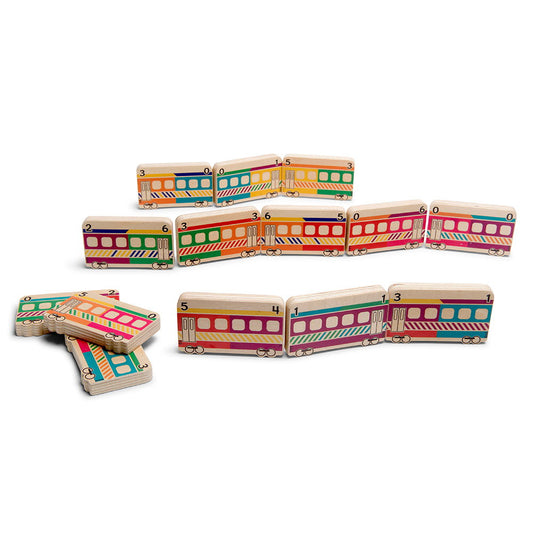 Domino Train BS Toys - Joc Educativ din Lemn - Default Title [ps:cd0947af-3e0a-4566-b441-5a3862b618cd]