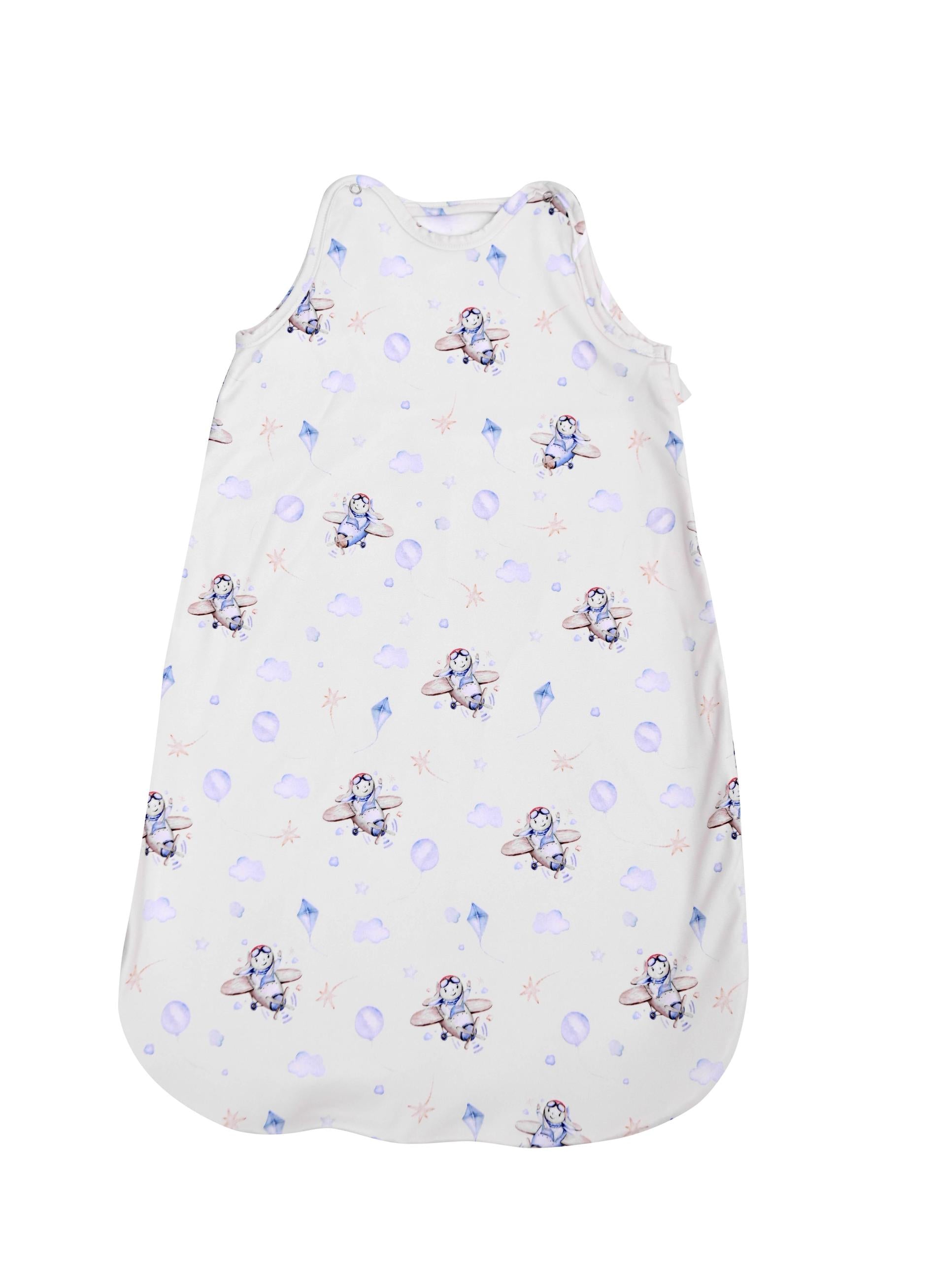 Sac Dormit Iarna Lorelli, 95 cm, Bumbac Ranforce, Blue Sky - Albastru Aeroplan [ps:366a93d2-1df7-44fd-ac3f-81a6b39096b8]