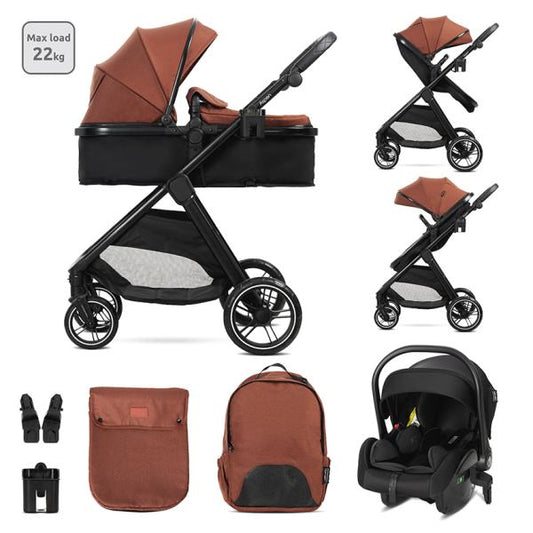 Cărucior Set 3 în 1 Lorelli Aspen, Verde, până la 22 kg - Picante Orange [ps:a5087101-e9fa-43e4-b102-84544d42d149]