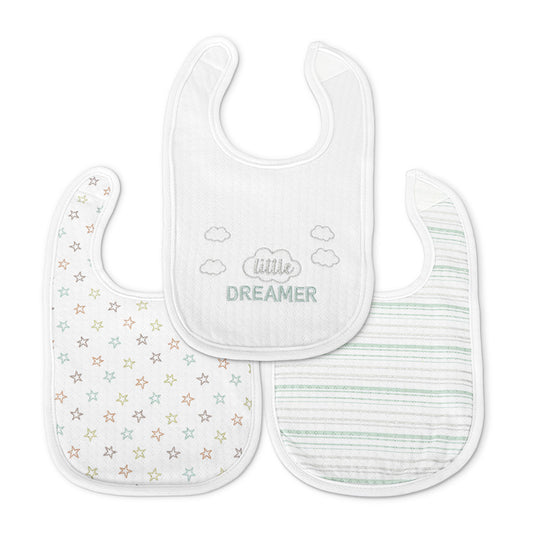 Set 3 Bavete Bumbac Lorelli pentru Nou-Născut, Albe - White [ps:00fca72f-2d62-4287-8936-2039bb203428]