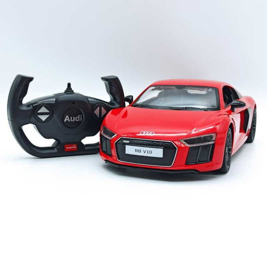 MASINA CU TELECOMANDA AUDI R8 ROSU CU SCARA 1 LA 14 [ps:f754bc54-a146-4789-9a5c-b088327815ad]