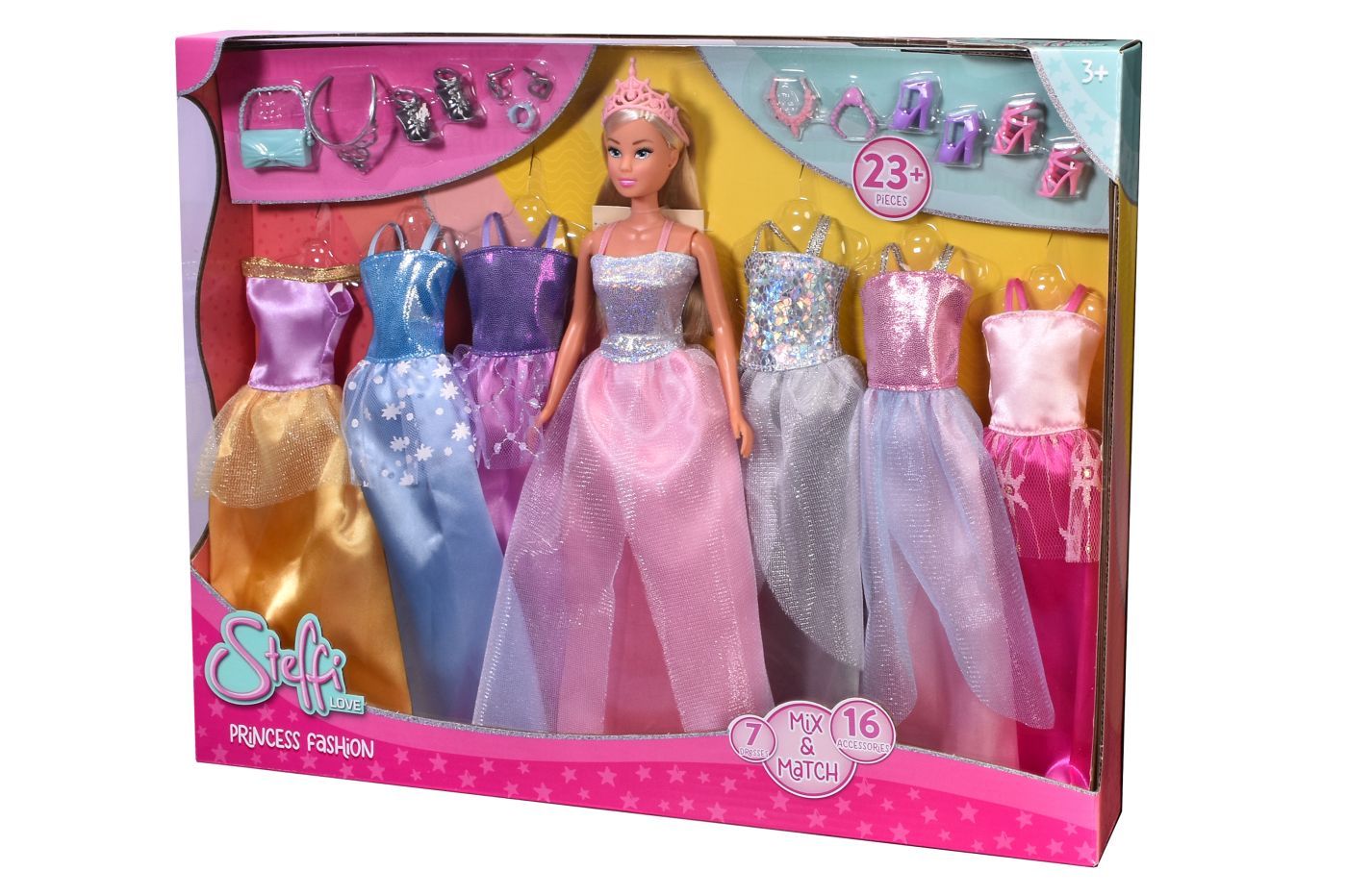 Set Garderobă Steffi Love cu 7 Rochii și Accesorii - Simba - Default Title [ps:eceec7b2-f0f9-4906-900e-e4697cbebdbf]