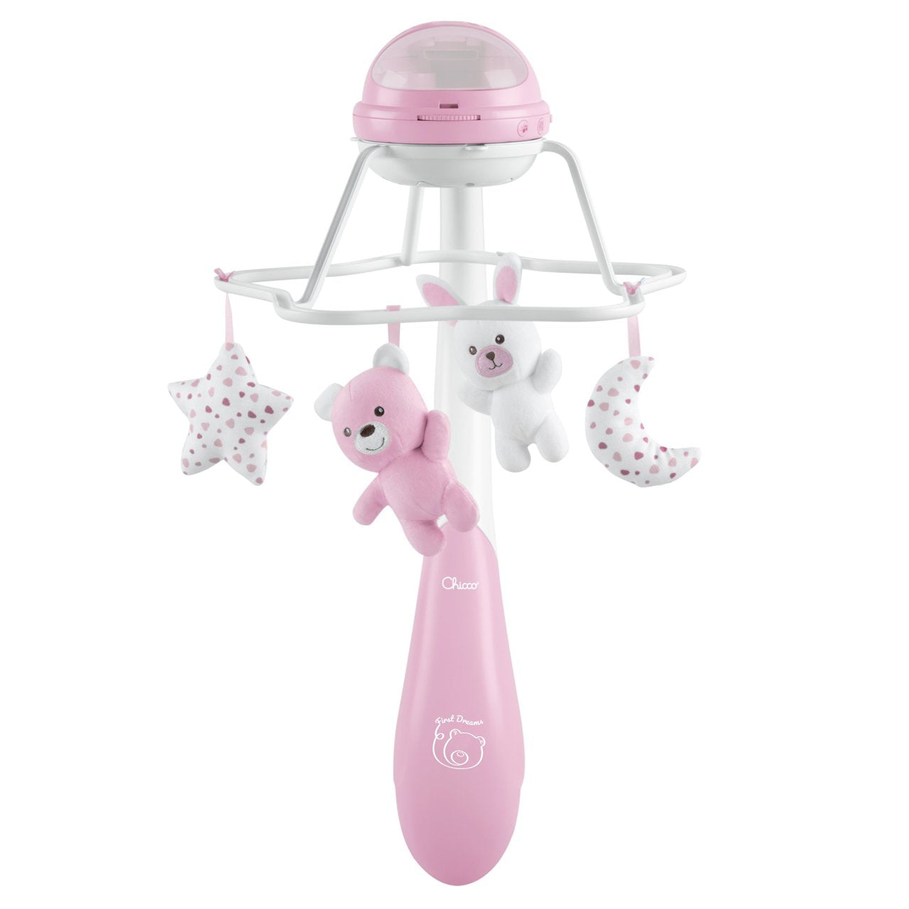Carusel muzical 3 in 1 Chicco Rainbow cu proiectie, roz, 0 luni+ - Default Title [ps:96fbe60f-f7ea-4797-ac81-46dafd338481]