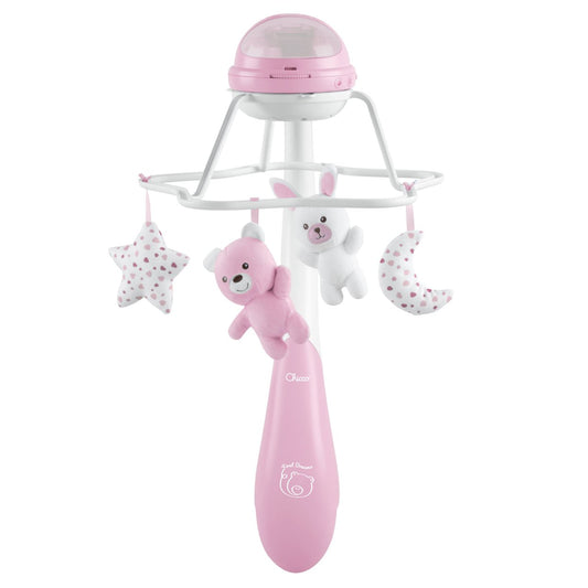 Carusel muzical 3 in 1 Chicco Rainbow cu proiectie, roz, 0 luni+ - Default Title [ps:96fbe60f-f7ea-4797-ac81-46dafd338481]