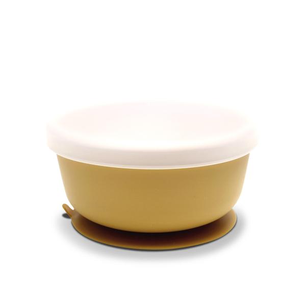 Bol Hranire Silicon cu Ventuză și Capac Lorelli, Fresh Green - Yellow [ps:89402662-7d78-4c97-92d0-610e073a6b06]