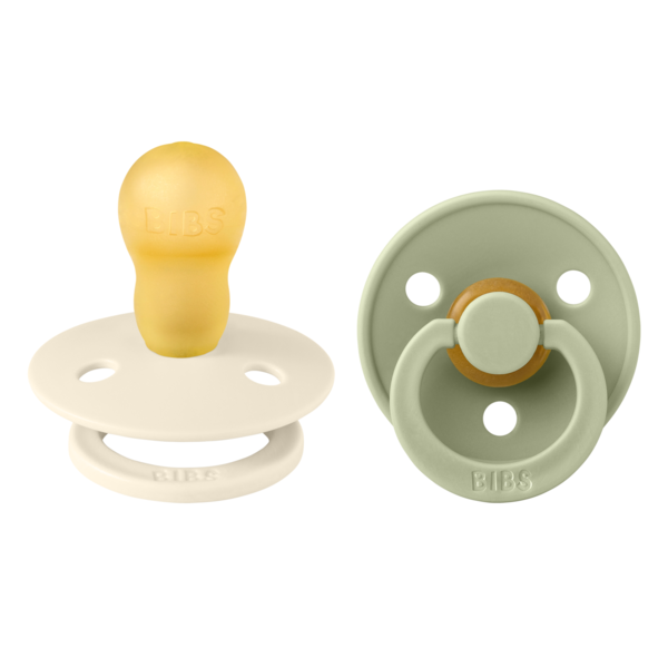 Set 2 Suzete BIBS Colour Latex, Tetină Rotundă, 0 luni - Sage [ps:6b52dae6-55e5-4e5d-9a88-884108b7ec05]