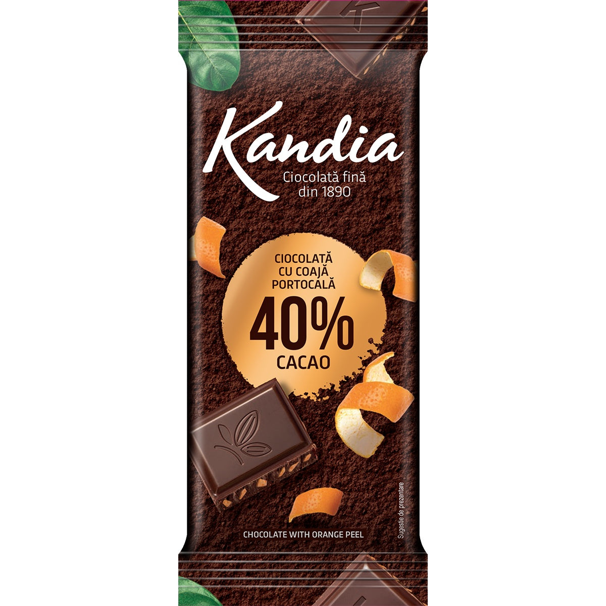 KANDIA Ciocolata amaruie, tableta de ciocolata, 40% cacao, 80 g, 1 buc [ps:5f134cb8-ce42-4d4e-a279-157ff65e13c9]