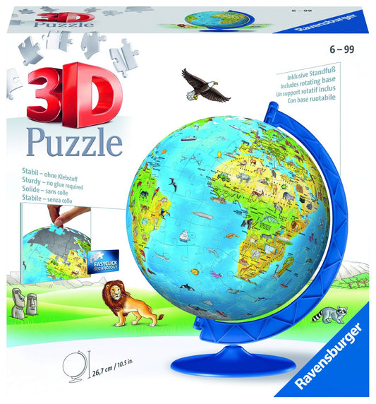 Puzzle 3D Globul Pământesc Ravensburger - Educațional - Default Title [ps:dbfb6007-06e7-4874-9b2b-4e70cadae9c9]
