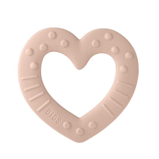 Jucărie de dentiție BIBS Inimă, Blush | Calmare Gingi - Blush [ps:340ac3f0-04de-4e58-84bf-ea38a11920a2]