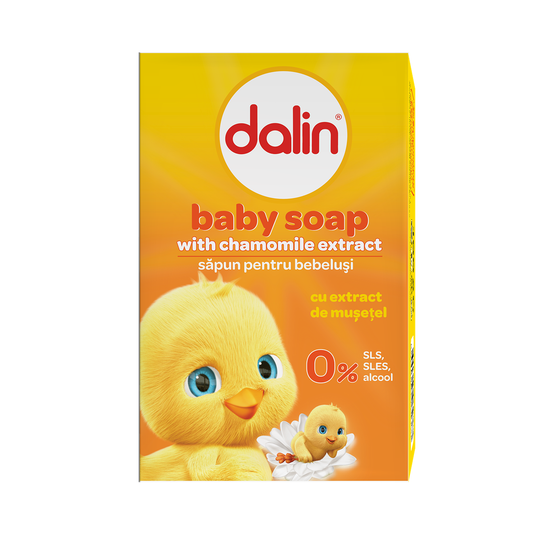 DALIN Baby, sapun solid, cu musetel, 100 g [ps:bf6aab1e-89f5-4c4c-a8d7-754fa414246f]