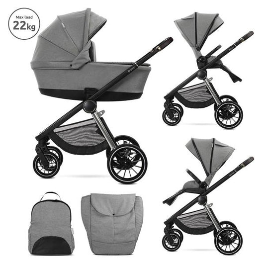 Cărucior Set 2 în 1 Lorelli Bianca, Beige Warm - Grey [ps:48ec493d-690b-48c8-a5dc-dfd1638305d8]