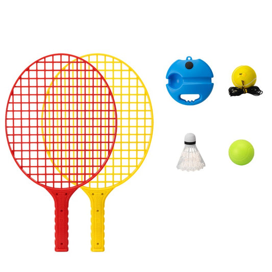 Set Badminton Copii Flippy, 2 Palete și Mingi, Albastru - Rosu Galben [ps:747cc8b3-c36f-43c6-bdbe-cfcbd13a25c9]