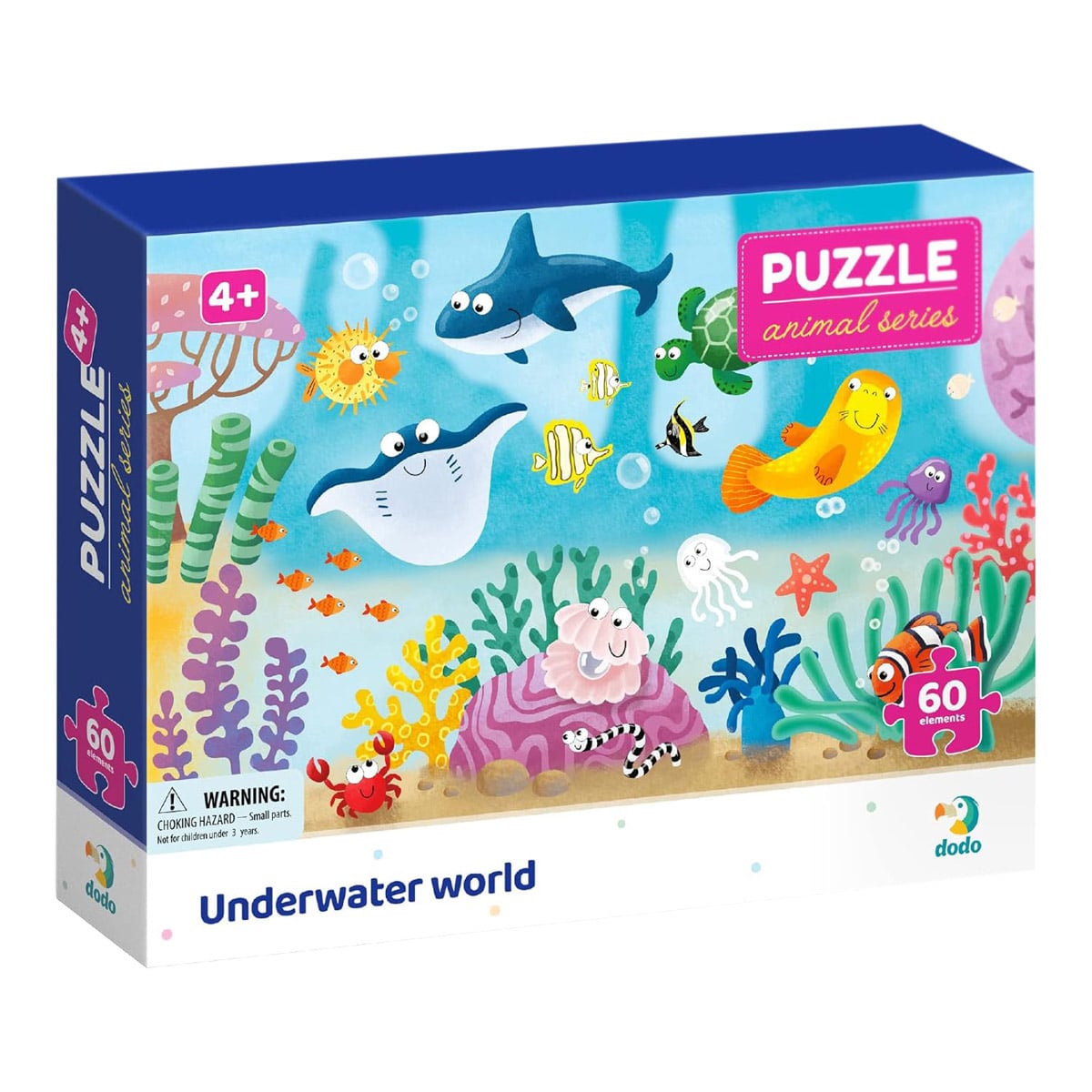 Puzzle Lumea Subacvatică 60 piese - Dodo Toys - Default Title [ps:aebc8630-c3d9-4a4d-a6fd-1d1913f6bfa0]