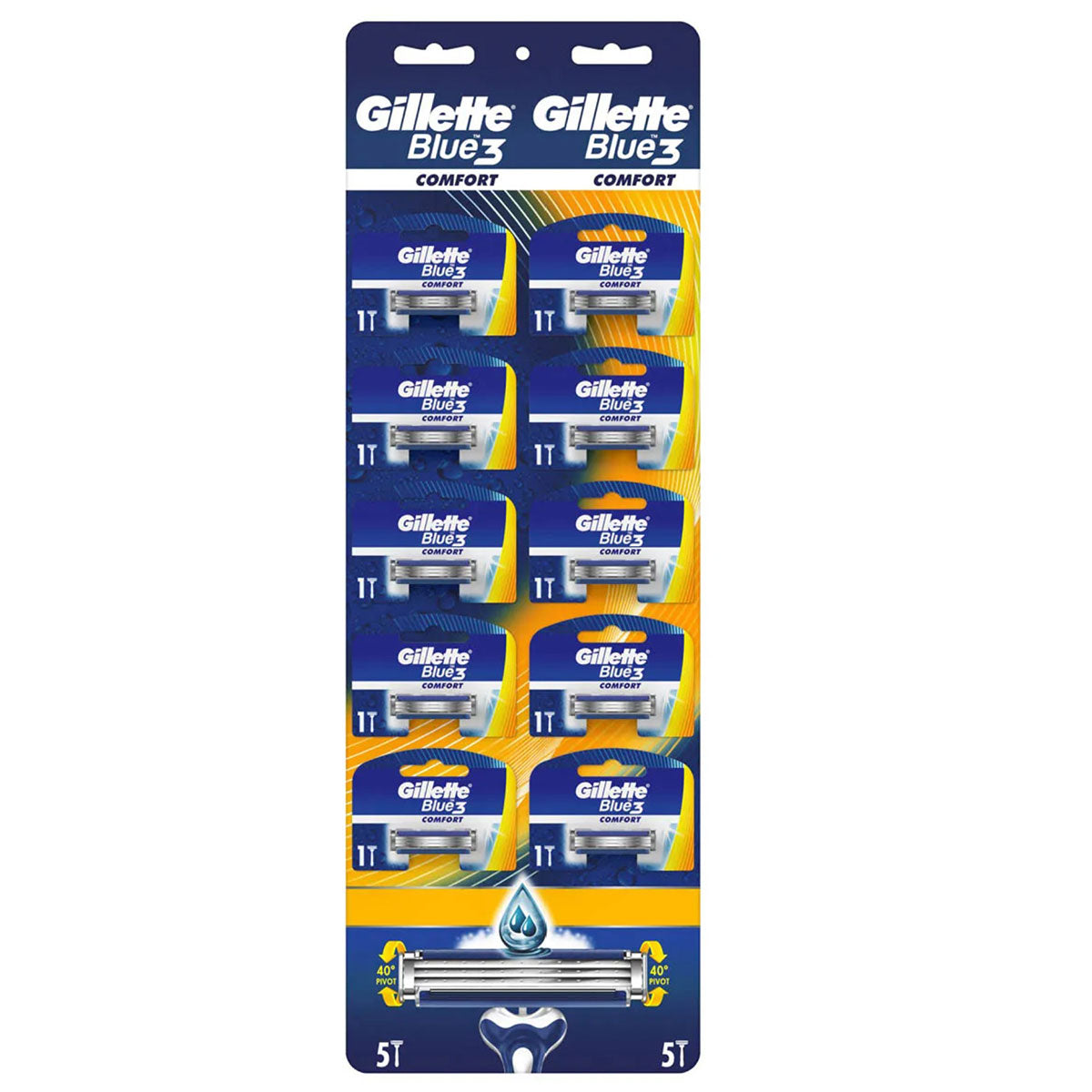 GILLETTE Blue III Plus HRDC card 10 buc, aparat de ras, 1 buc [ps:022690c8-c80e-4438-ab4e-c11e48c4cb8e]