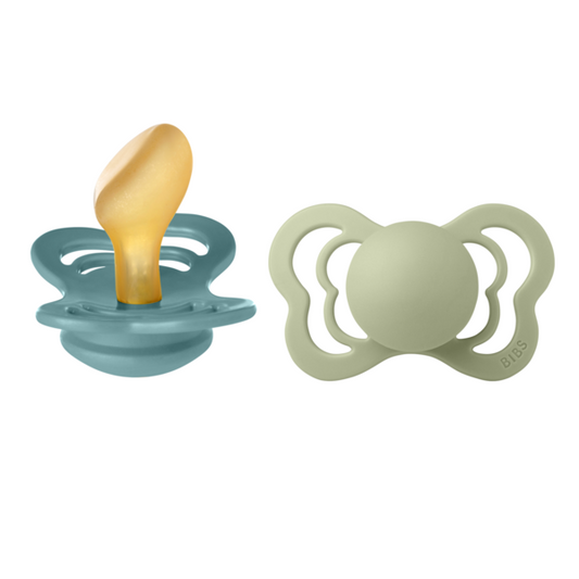 Set 2 Suzete BIBS Couture Latex, 6 luni, Island Sea/Sage - Sage [ps:b5ce76f0-200f-4b72-b55c-72e082e52880]